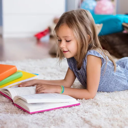 Miniatura 2 de WILLBOND Pulsera de goma motivacional con texto en inglés "I Love to Read", pulseras de silicona coloridas para recompensas de aula, premios