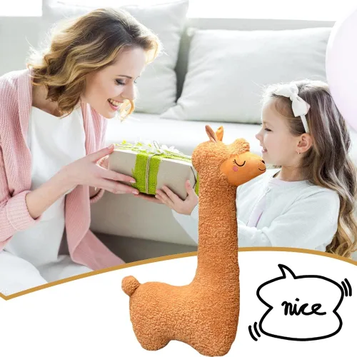 Miniatura 8 de Almohada de felpa de alpaca llama, almohada gigante de felpa de alpaca de 51 pulgadas, para esposa, niña, novia, cumpleaños, San Valentín, día
