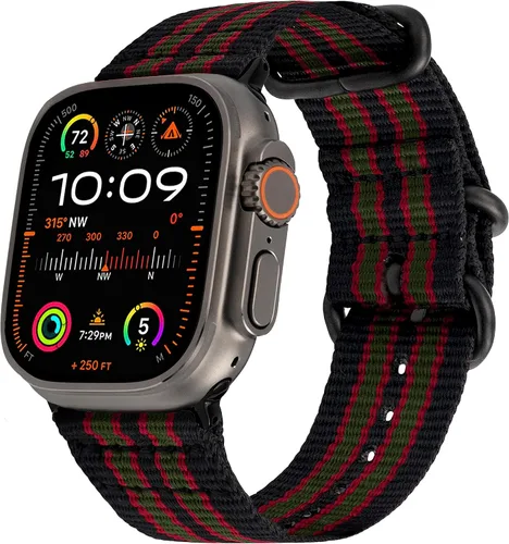 Miniatura 19 de Carterjett - Correa para Apple Watch 1.732 pulgadas, 1.654 pulgadas, 1.575 pulgadas, 1.496 pulgadas, nailon NATO, correas iWatch, mujeres y hombres