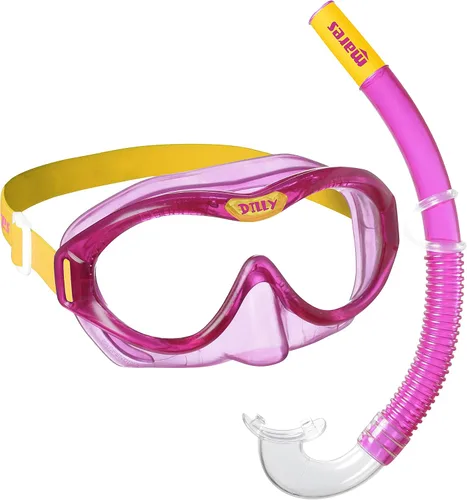 Miniatura 7 de Mares Kids' Combo Dilly, TPE Face Piece Mask & Ergonomic Snorkel Swimming Snorkeling Set for Ages 4-7