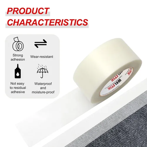 Miniatura 4 de WELSTIK Cinta adhesiva de grado profesional, tela de lona mate impermeable para fotógrafos, cinta adhesiva impermeable para gaffer