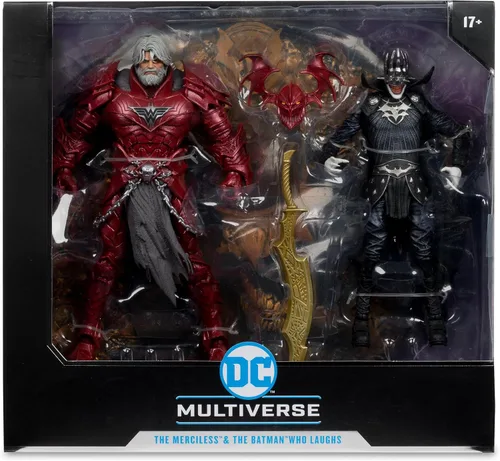 Miniatura 9 de McFarlane Toys - DC Multiverse Batman Who Laughs (Knight Armor) & The Merciless (Multiverso Oscuro) Figura de 7 pulgadas y Mega Figura McFarlane