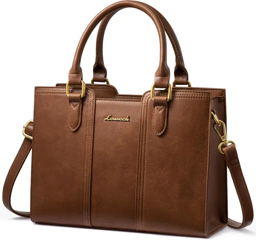 Miniatura 15 de LOVEVOOK Bolso para mujer, bolso de hombro vintage de cuero, pequeño bolso bandolera para damas, bolso de mano con asa superior y bandolera