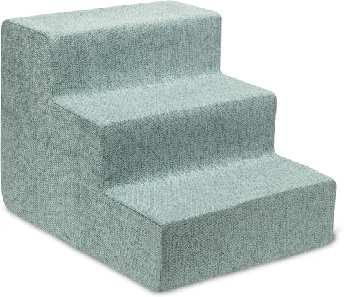 Miniatura 16 de Best Pet Supplies - Escalera de espuma portátil, perros pequeños, gatos, equilibrada, segura, antideslizante, interior, sin montaje, apoyo sillón