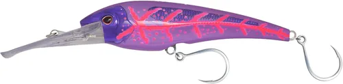Miniatura 28 de Nomad Design DTX Minnow con sistema patentado Autotune - Acción de natación de pez cebo envejecido, BKK Diablo Caballa Rosa Caliente