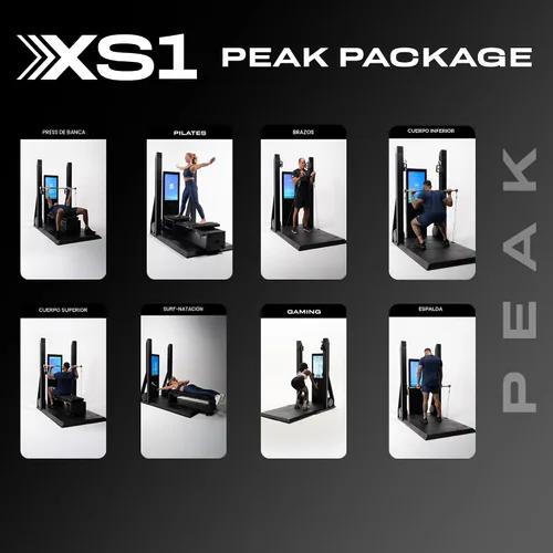 Miniatura 4 de OxeFit XS1 Peak Smart Home Gym - Máquina todo en uno de fuerza, cardiovascular y pilates con entrenamientos adaptativos, entrenamiento de IA