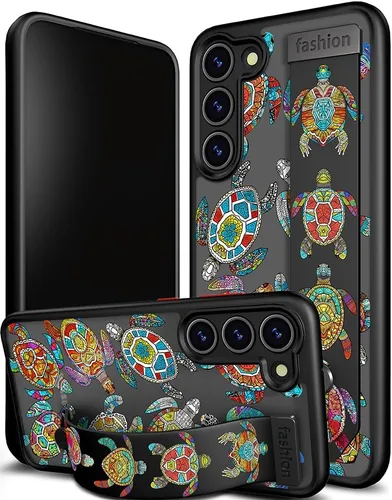Miniatura 28 de Compatible para Samsung Galaxy S23 Funda Bonita con Correa Soporte Dedo Kickstand, Fundas de Silicona Geniales de Diseñador Funda Cover - Mariposa