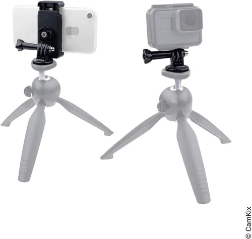 Miniatura 5 de CamKix Kit adaptador de montaje de zapata caliente compatible con teléfono, cámara de acción para el montaje flash de tu cámara DSLR - Graba tu