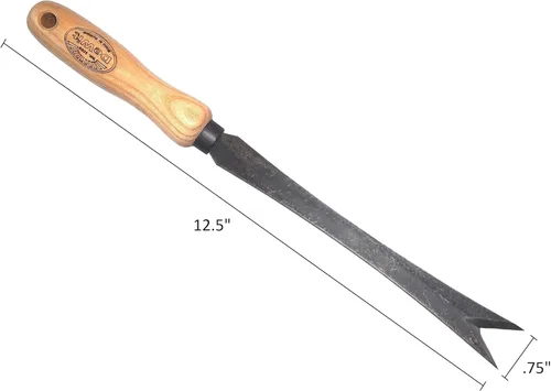Miniatura 2 de DeWit Daisy Grubber - Removedor de malezas bio para dientes de león y malas hierbas resistentes, acero de boro endurecido con mango de madera