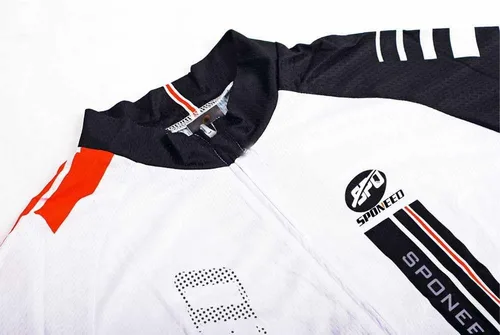 Miniatura 5 de sponeed Camisetas de ciclismo de manga larga para hombre, camisetas de motociclista con cremallera completa, equipo de ciclismo de invierno