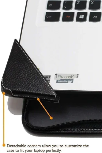 Miniatura 2 de Contour Series - Black Heavy Duty Leather Protective Case - Compatible with CHUWI CoreBook X 14" Laptop