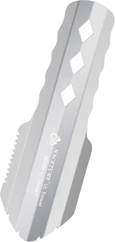 Miniatura 12 de NACETURE Paleta ultraligera de aluminio para mochileros, multiherramienta pequeña con mango más largo, esencial para senderismo, camping y bolsas