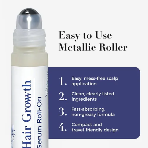 Miniatura 4 de Rollo de suero para el crecimiento del cabello, 3% romero, 6% aceite de batana, 3% redensyl y 2% nuevamente, sin enjuague, absorción rápida, para 2