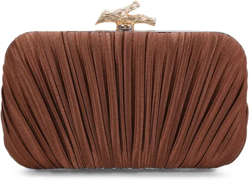 Miniatura 16 de Freie Liebe Bolso de mano para mujer, bolso de noche plisado con cadena para fiesta de boda with Chain