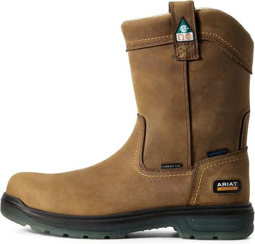 Miniatura 2 de ARIAT Turbo Pull-On Csa - Botas de trabajo impermeables con punta de carbono para hombre, Marrón