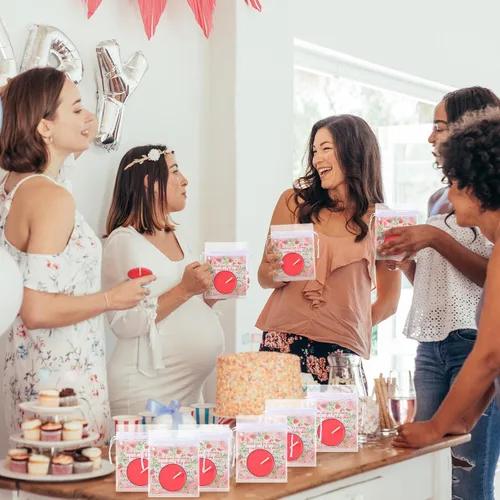 Miniatura 3 de MTLEE 60 juegos de recuerdos de fiesta de baby shower para invitados, regalos de baby shower, velas de té con etiquetas de agradecimiento y bolsas