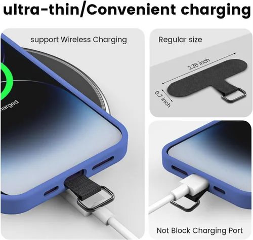 Miniatura 2 de Lengüeta universal para teléfono celular sin adhesivo, paquete de 5 piezas de repuesto para correa de teléfono, parche de cordón de seguridad