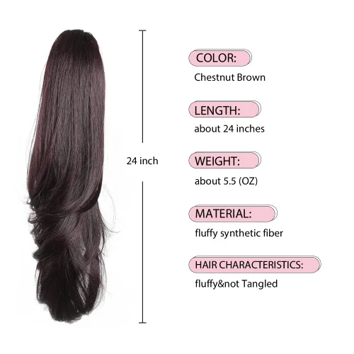Miniatura 237 de Extensiones de cola de caballo de cabello rubio, extensiones de cola de caballo para mujer, pinza de extensiones de cabello rizado de 12 pulgadas