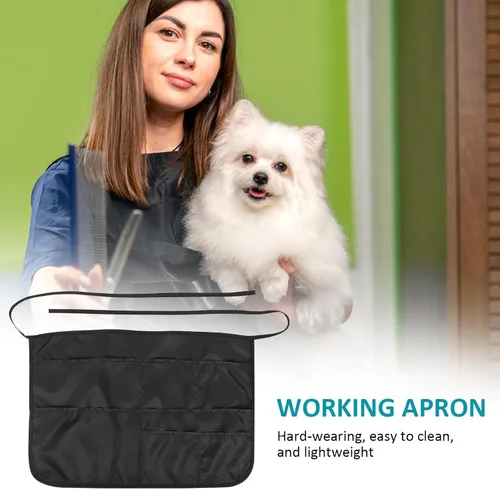 Miniatura 3 de Adjustable Multi-pocket Cleaning Apron for Men and Women Sturdy Hair Stylist and Workshop Apron with Tie Back Water-resistant Kitchen for Home Use