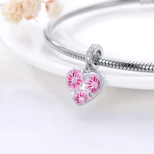 Miniatura 15 de LONAGO Abalorio personalizado con foto de plata de ley 925 con diseño de hueso de perro para pulsera