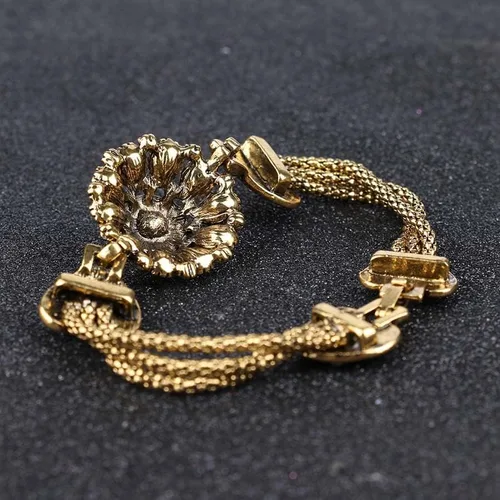 Miniatura 5 de egztika Turquía Joyería Bohemia Pulseras de Bangle de Color Oro para Mujer