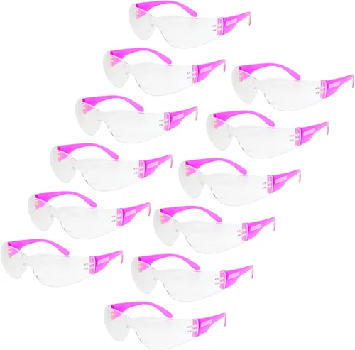Miniatura 7 de Jorestech Eyewear - Lentes de seguridad protectoras, lentes de policarbonato resistentes a impactos, paquete de 12 (Amarillo)