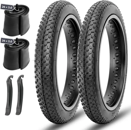 Miniatura 11 de MOHEGIA Fat Bike Tire: 20x3.0/20x4.0/26x3.0/26x4.0 Inch Foldable Replacement for E-Bike and MTB On-Road and Off-Road