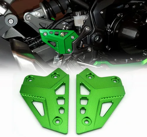 Miniatura 11 de Accesorios de aluminio CNC para motocicleta, reposapiés, juego trasero, estribera, placas de talón, protector para Kawa' Z900 2017-2022 2023