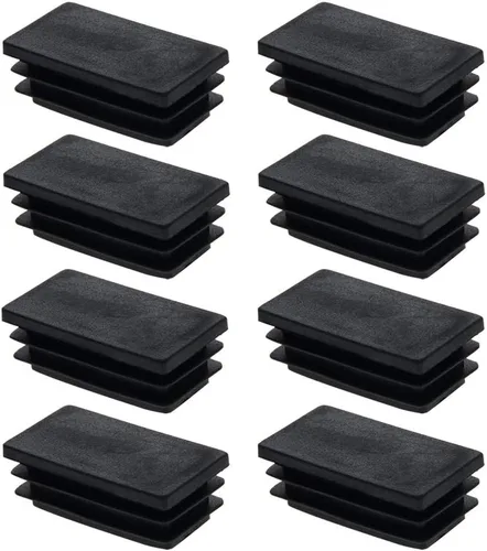 Miniatura 18 de 12 piezas de 0.79 x 0.79 pulgadas de plástico para pies cuadrados, protector de suelo deslizante para muebles, reduce el ruido, evita arañazos