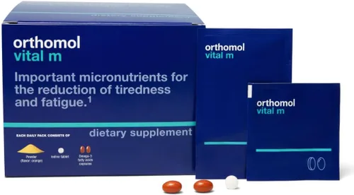 Miniatura 9 de Orthomol Paquetes de tabletas Vital M, multivitamínico para hombres, suministro de 30 días, vitaminas A, B, C, D, E, K, yodo, omega-3..