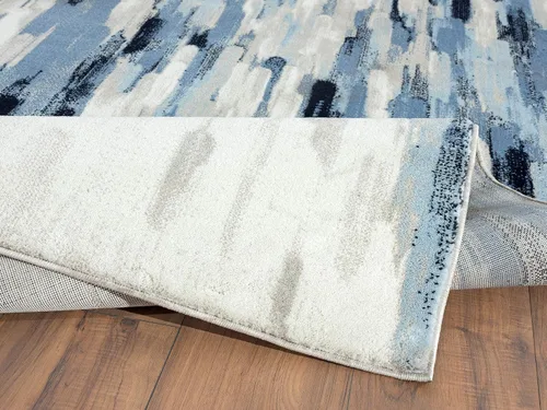 Miniatura 6 de Abani Rugs - Alfombra abstracta azul y beige de 7 pies 9 pulgadas x 10 pies 2 pulgadas, colección Porto Alfombra decorativa de estilo contemporáneo