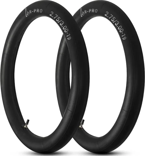 AR-PRO Paquete de 2 tubos interiores de motocross resistentes de 2.75/3.00-19 pulgadas con vástago de válvula TR4 para neumáticos 70/100-19,
