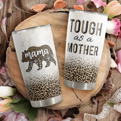 Miniatura 4 de Macorner Día de la Madre, regalos de cumpleaños para mamá, nana de hija e hijo, regalos de Navidad para mujeres y abuelas, vaso de oso de acero