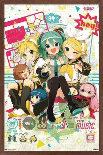 Miniatura 14 de Trends International Hatsune Miku Hey - Póster de pared (22.375 x 34 pulgadas)