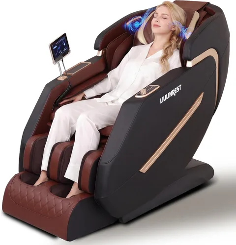 Silla de masaje 4D 2026 de cuerpo completo, silla de masaje de gravedad cero con pista SL y calefacción, silla reclinable Shiatsu de masaje con