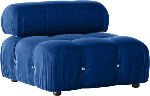 Miniatura 17 de Sofá modular seccional, sofá de terciopelo, asiento medio, beige