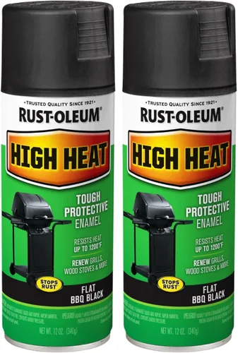 Miniatura 9 de Rust-Oleum 7750830 Pintura en aerosol de esmalte de alta temperatura, 12 onzas, almendra (paquete de 2)