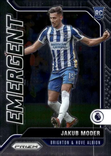 2021-22 PANINI PRIZM PREMIER LEAGUE EMERGENTE #23 JAKUB MODER BRIGHTON & HOVE ALBION SOCCER TARJETA OFICIAL DE FÚTBOL