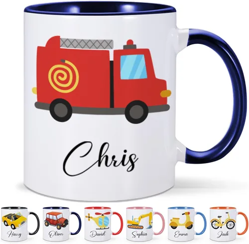 Miniatura 12 de Tazas de Navidad personalizadas, taza de café de Navidad personalizada con nombre inicial, taza de cacao caliente personalizada para niños, tazas