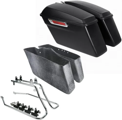 Miniatura 13 de TCT-MOTORPARTS Bolsa de sillín dura para alforja de conversión de hardware para Harley 2018-2025 Softail Fat Boy Breakout