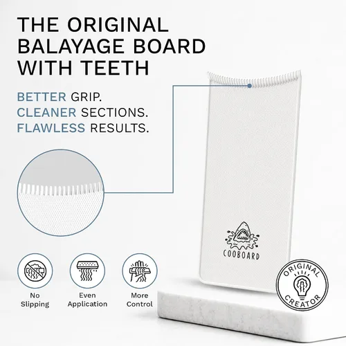 Miniatura 2 de Auténtica tabla de balayage Cooboard con dientes, paleta de resaltado original de The Maker of Hair Highlighting Kit Fácil de limpiar, resistente