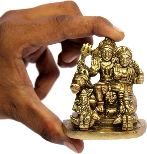 Miniatura 9 de eSplanade Latón Shiva Lingam Ídolo Murti (2,5 pulgadas)