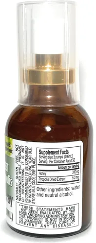 Miniatura 2 de Spray oral brasileño de propóleo de abeja verde y miel de bosque lluvioso, paquete de 2 botellas