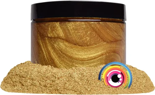 Miniatura 23 de Pigmentos Eye Candy Oro Mica en Polvo Premium - Kin Gold (25gr) - para Epoxi, Resina, Jabón, Pintura, Carpintería, Vaciado de Acrílico, Bombas