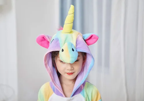 Miniatura 10 de Pijama unisex de unicornio para niños, disfraz de Halloween, regalo de cumpleaños