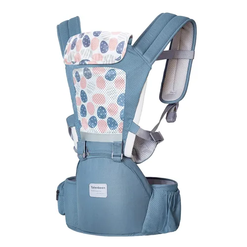 Miniatura 9 de Portabebés, 6 en 1, portabebés para recién nacidos a niños pequeños, portabebés con asiento de cadera soporte lumbar de 7 a 45 libras, portabebés