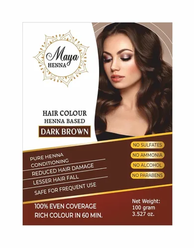 Miniatura 7 de MAYA Henna black - Tinte en polvo de henna 100 % orgánico, tinte natural para cabello suave y brillante, impregnado con bondad de hierbas, cubre