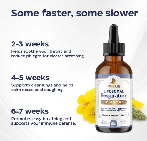 Miniatura 3 de Gotas de alivio respiratorio liposomal 11 en 1 – Gotas de gordolobo para pulmones con saúco, raíz de regaliz – Apoya la limpieza pulmonar