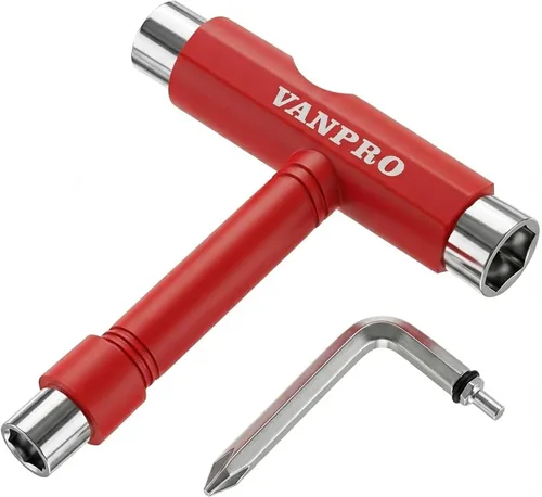 Miniatura 7 de Vanpro Herramienta de patinaje todo en uno. Se utiliza para la instalación y mantenimiento de varias patinetas y patines, etc.