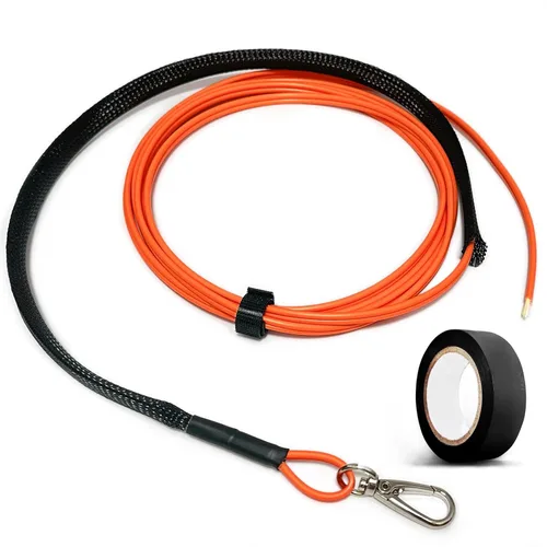 Miniatura 7 de Uniboot OM3 Cable de fibra óptica blindado para exteriores LC a LC de 100 pies (98.4 ft), cable de conexión multimodo de 40 GB/10 GB dúplex 50/125